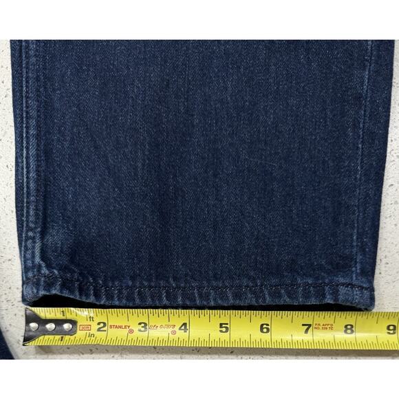 Uniqlo High Rise Straight Leg Jeans Women’s Size 30 Dark Wash Denim - Picture 5 of 9